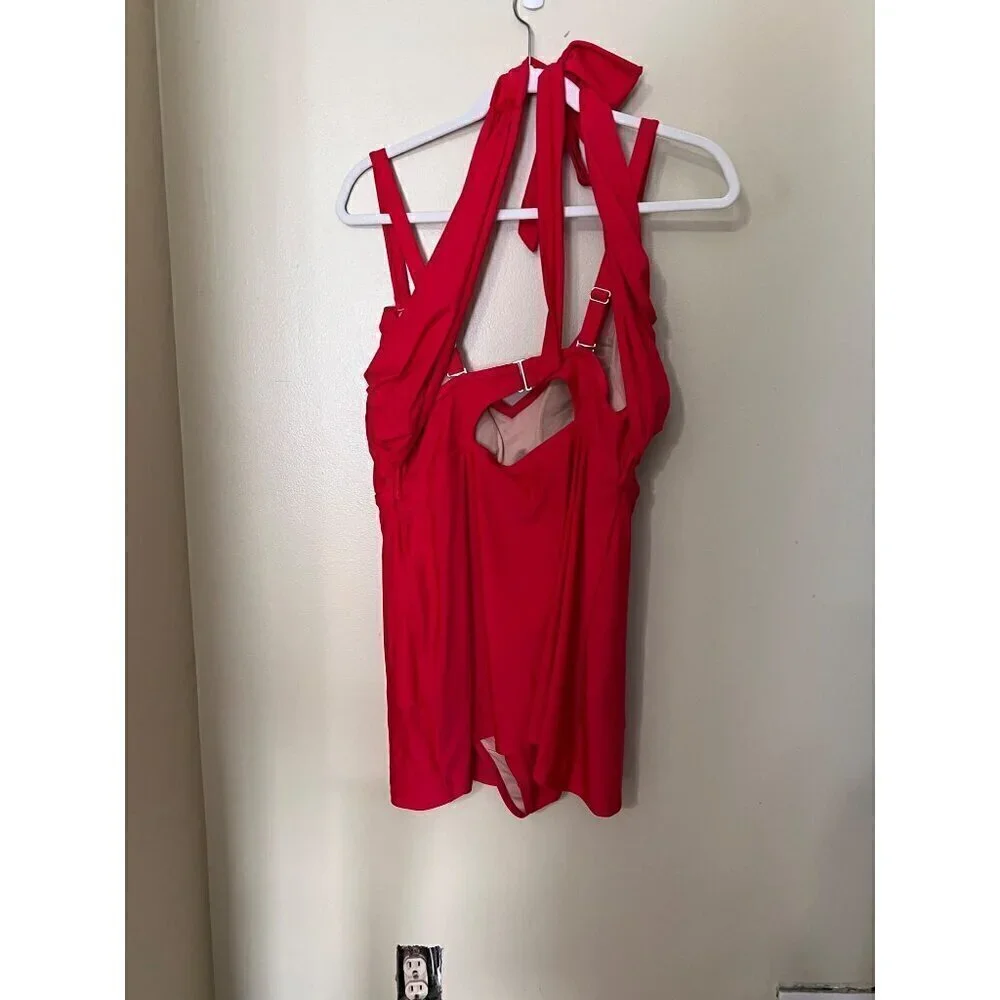 Old Navy  Red One-Piece‎ Swimsuit 1X Plus Size Beachy vacation reaort tropical